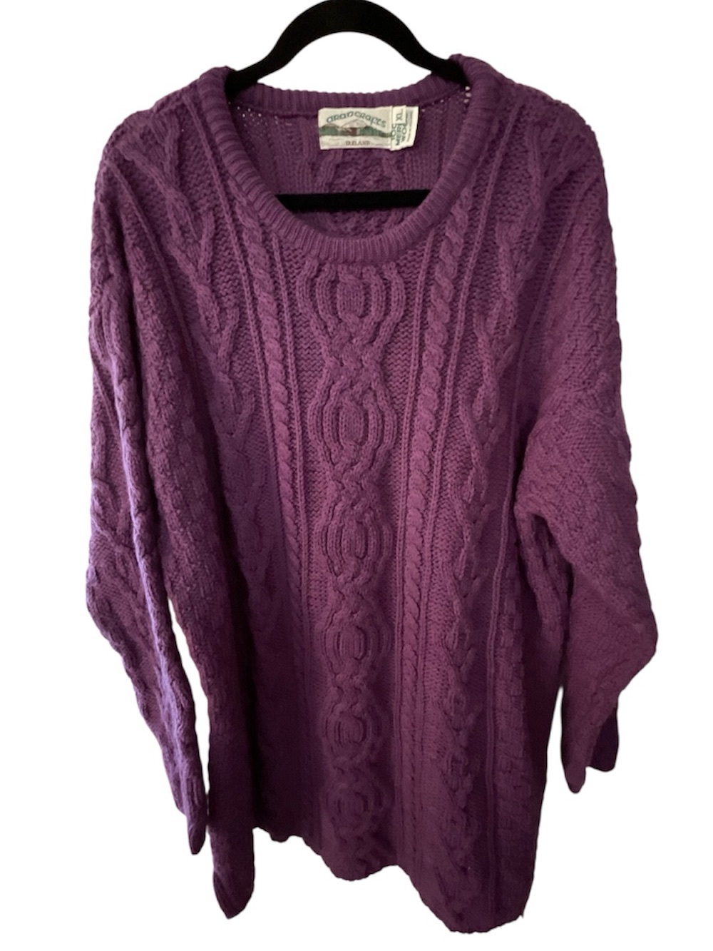 Aran Crafts NWOT cable wool tunic